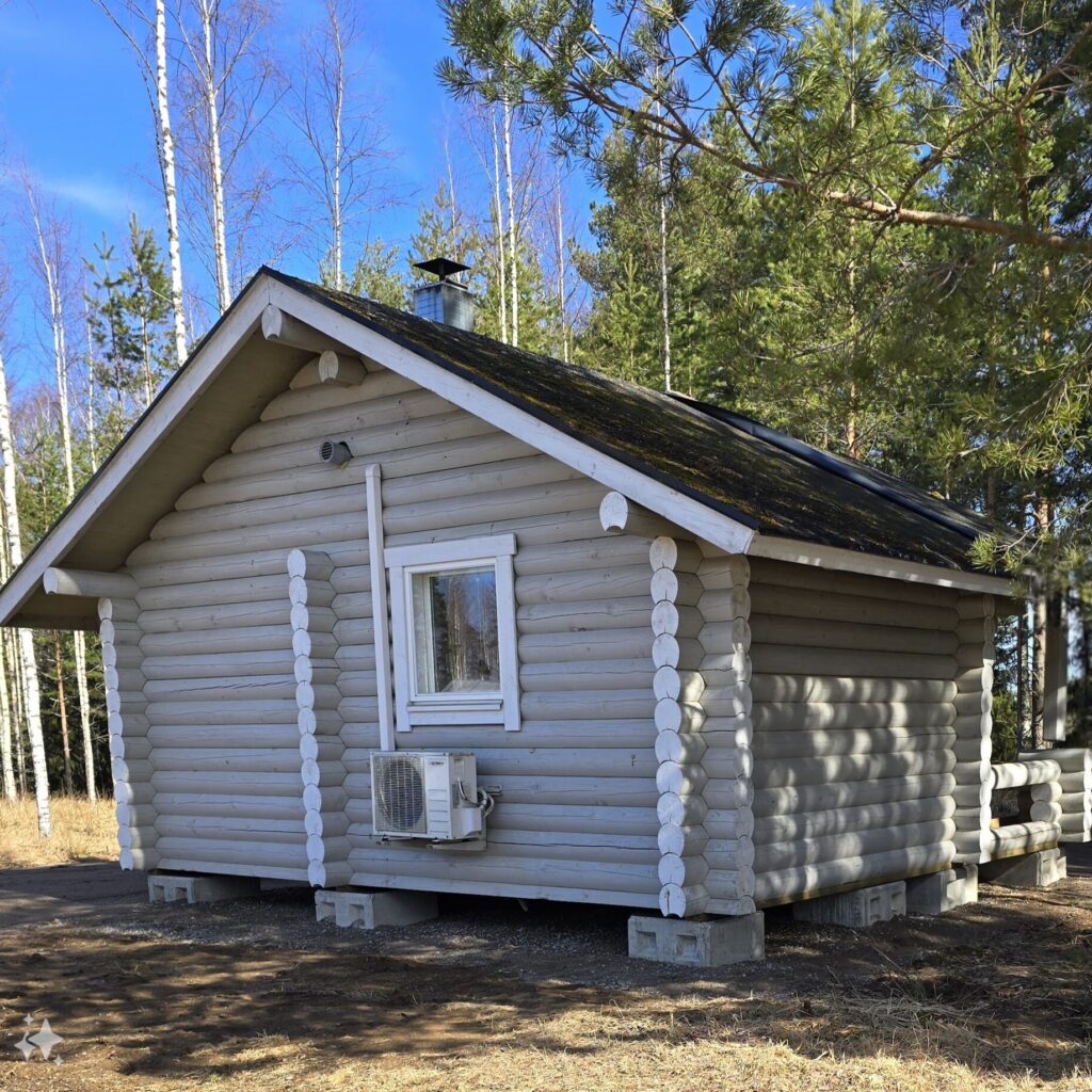 Hirsinen saunamökki